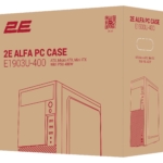 2E PC case Alfa E1903U-400 with PSU 2E ATX400W, 2xUSB3.0, 1xUSB2.0, VGA 320mm, ATX, black