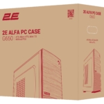 2E PC case Alfa G650 without PSU, 2xUSB3.0, 1xUSB2.0, 1x120mm, VGA 280mm, LCS ready, ATX, black