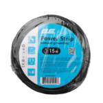 2E Power stip 1XCEE7/17, 2G*1.0mm, 15м, black