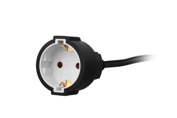 2E Power stip 1XSchuko, 3G*1.5mm, 15m, black