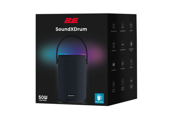 2E Portable Speaker SoundXDrum TWS, MP3, Wireless, Waterproof Black