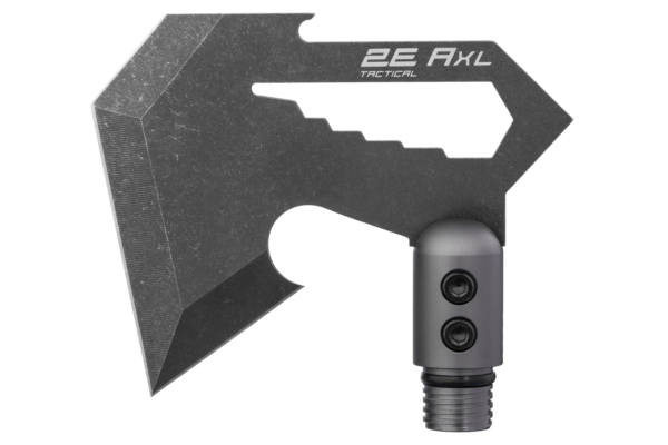 2E Tactical Ax head Axl Gray for tactical multitool shovels, with hexagon