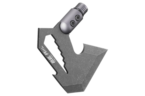 2E Tactical Ax head Axl Gray for tactical multitool shovels, with hexagon