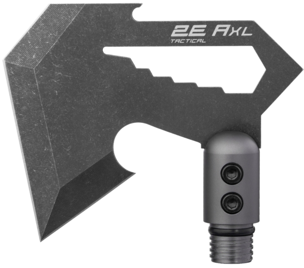 2E Tactical Ax head Axl Gray for tactical multitool shovels, with hexagon