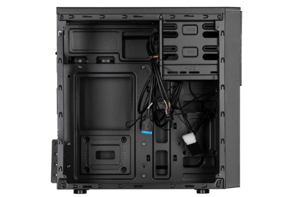 2E PC case Basis RD850 without PSU, 1xUSB3.0, 2xUSB2.0, 1x120mm ARGB, VGA 290mm, Acrylic Side Panel, mATX, black