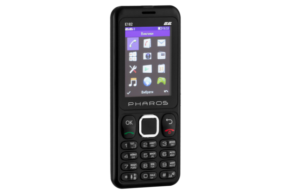 2E Мобильный телефон 2E E182 2.4″ 2SIM, 1700mAh, Черный