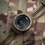 2E Tactical Delta X Brown tactical watch with compass and pedometer