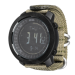 2E Tactical Trek Pro Black-Green tactical watch with compass, barometer and pedometer