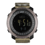 2E Tactical Trek Pro Black-Green tactical watch with compass, barometer and pedometer