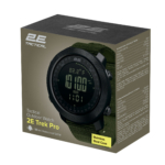 2E Tactical Trek Pro Black-Green tactical watch with compass, barometer and pedometer