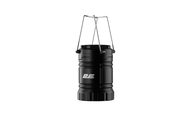 2E Camping lantern battery powered, AAx3, 200lm, 3W, folding