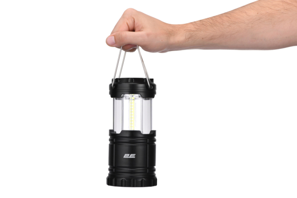 2E Camping lantern battery powered, AAx3, 200lm, 3W, folding