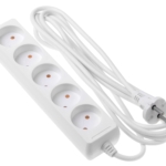 2E Network extension cord 5XCEE7/17, 2G*1.0mm, 3m, white