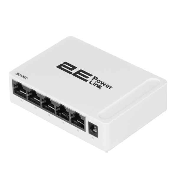 2E PowerLink SG105C 5xGE, Unmanaged gigabit desktop Switch, plastic case