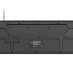 2E Клавиатура мембранная KS108 104key, USB-A, EN/UK, чёрный