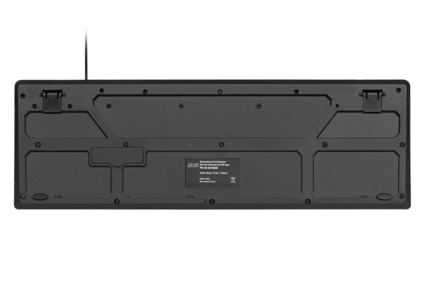 2E Клавіатура мембранна KS108 104key, USB-A, EN/UK, чорний