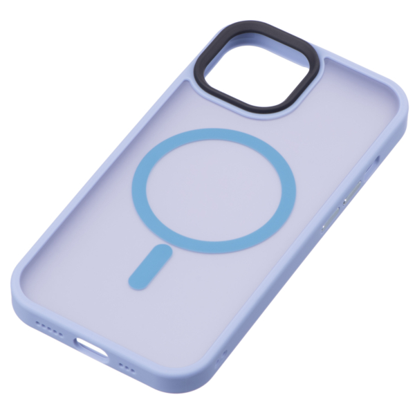 2E Basic case for Apple iPhone 15, Soft Touch MagSafe Cover, Light Blue