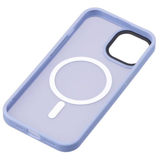 2E Basic case for Apple iPhone 15, Soft Touch MagSafe Cover, Light Blue