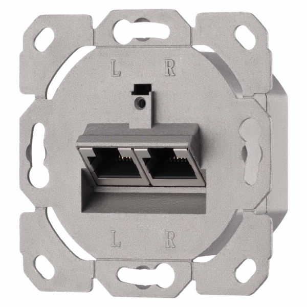 2E Настенная розетка CАТ 5e FTP, 2xRJ45, 8P8C, для скрытой проводки