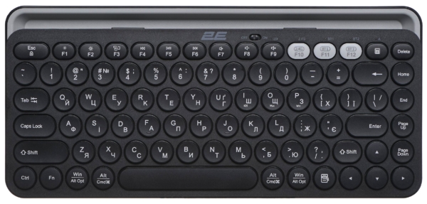 2E Keyboard membrane KS250 84key, WL/BT, EN/UK, black-grey