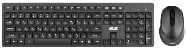 2E Combo keyboard and mouse MK420, WL, EN/UKR, black