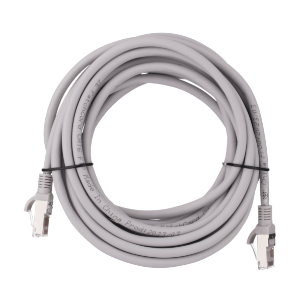 2E Патч-корд САТ 6, FTP, 5м, 26AWG, RJ45, 7/0.16, Cu, LSZH, сірий