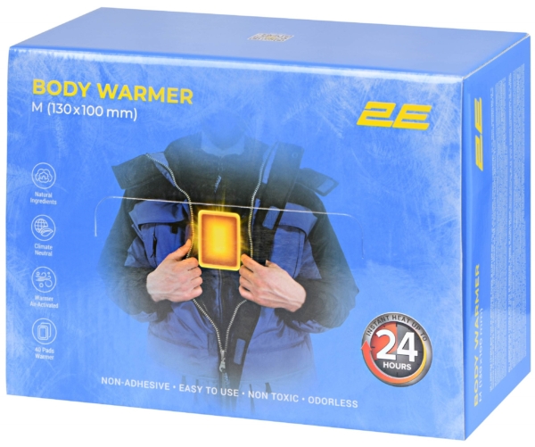 2E Tactical Chemical body/hand warmer size M (130x100mm), non-adhesive, up to 24 hours