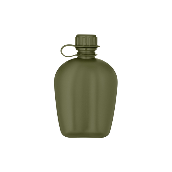 2E Tactical flask in a cover Flask WB01, 1l, with a mug for food, olive