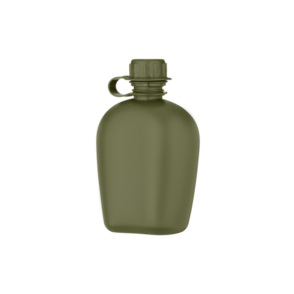 2E Tactical flask in a cover Flask WB01, 1l, with a mug for food, olive