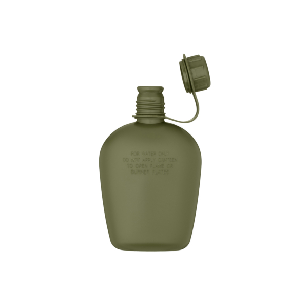 2E Tactical flask in a cover Flask WB01, 1l, with a mug for food, olive