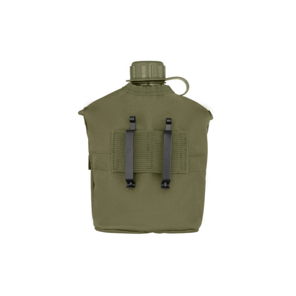 2E Tactical flask in a cover Flask WB01, 1l, with a mug for food, olive