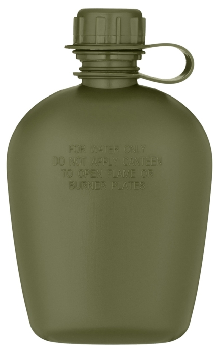 2E Tactical Фляга тактическая в чехле Flask WB01, 1л, с кружкой для еды, оливковый