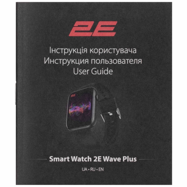 2E Смарт-годинник Wave Plus 47мм, 1.8″, 240×286, BT 5.3, Чорний