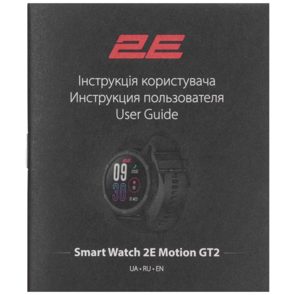 2E Смарт-годинник Motion GT2 47мм, 1.32″, 360×360, BT 5.2, Чорний