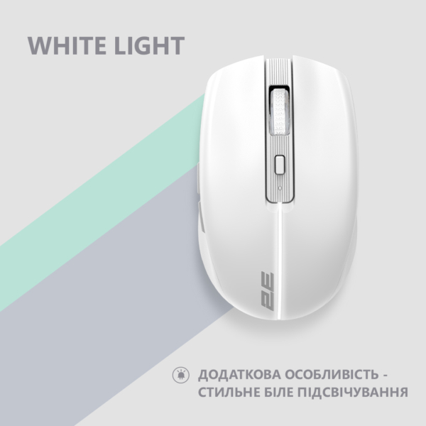 2E Мышь MF270 Silent Rechargeable WL White