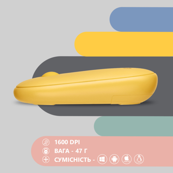 2E Мышь MF300 Silent WL BT Sunny yellow