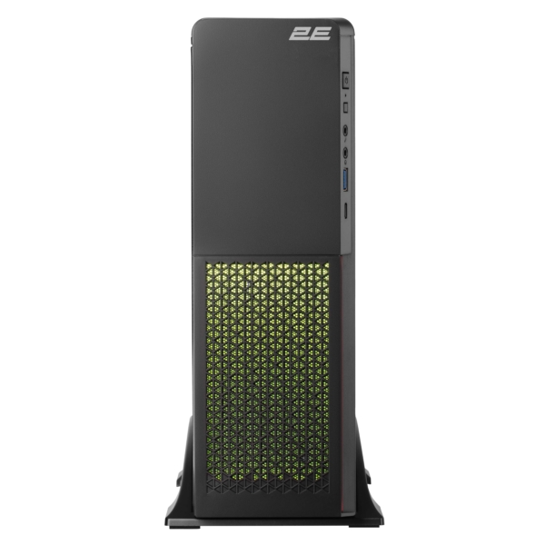 2E PC case S613ARGB-400, with PSU 2E 400W-SFX, 1xUSB3.0, 1хUSB Type-C, 1x80mm, Micro ATX/ Desktop, black