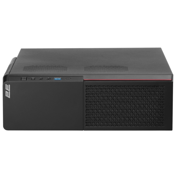 2E PC case S613ARGB-400, with PSU 2E 400W-SFX, 1xUSB3.0, 1хUSB Type-C, 1x80mm, Micro ATX/ Desktop, black