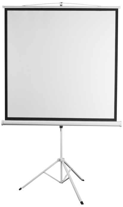 2E Tripod screen, 1:1, 112″, 2×2 m, MW