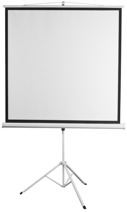 2E Tripod screen, 1:1, 135″, 2.4×2.4 m, MW