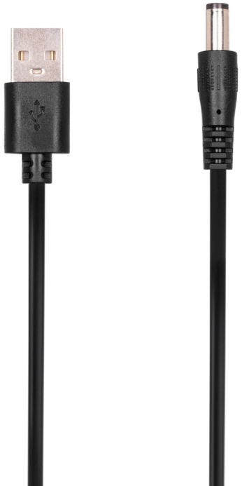 2E Кабель живлення USB-A – DC 5,5х2,5 мм, 5V/1,5A