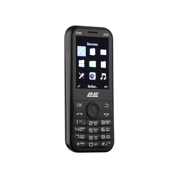 2E Mobile phone E240 2022 Dual SIM Black