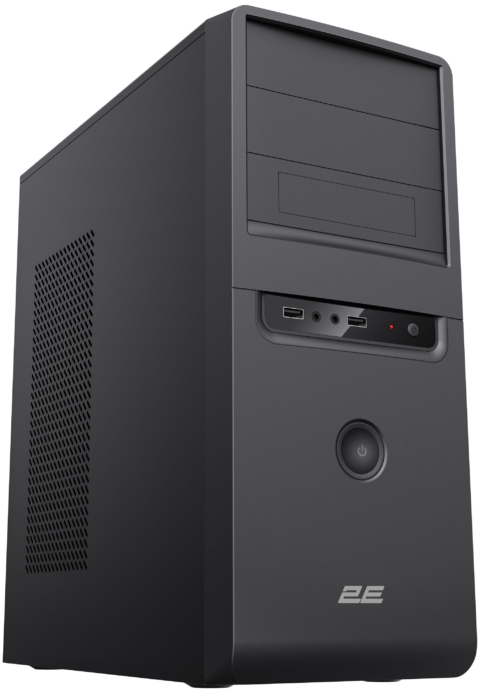 2E PC Case TeamX TMX01 with 2E ATX400W, 2xUSB2.0, 1x80mm, VGA 310mm, ATX, black