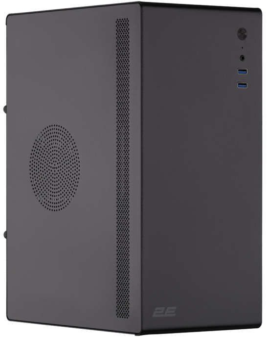 2E Корпус Credo V200B-400, з БЖ 2E ATX400, 2xUSB3.0, 1×80мм, VGA 250мм, mATX, чорний