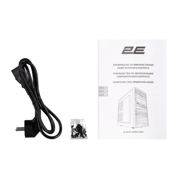 2E Корпус 2E Basis RD863-400 с БП ATX400 2xUSB2.0 VGA 320мм mATX чёрный