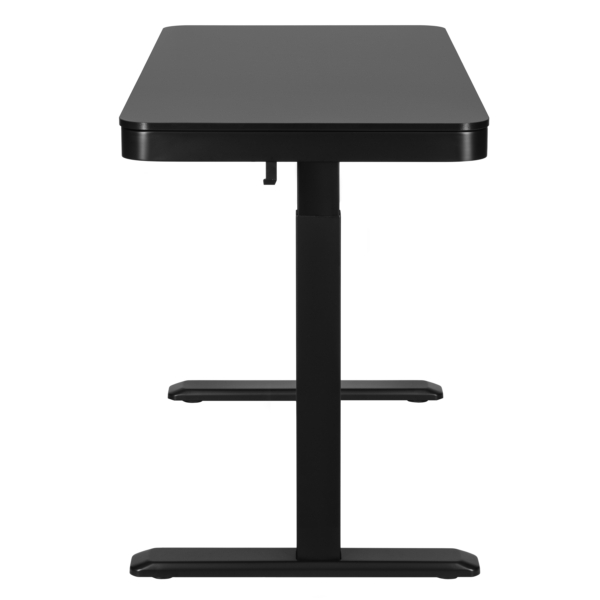 2E Computer table CE218B-MOTORIZED, height adjustment, electric motor 220V, (USB-A/USB-C), 72/120х118x60cm, black