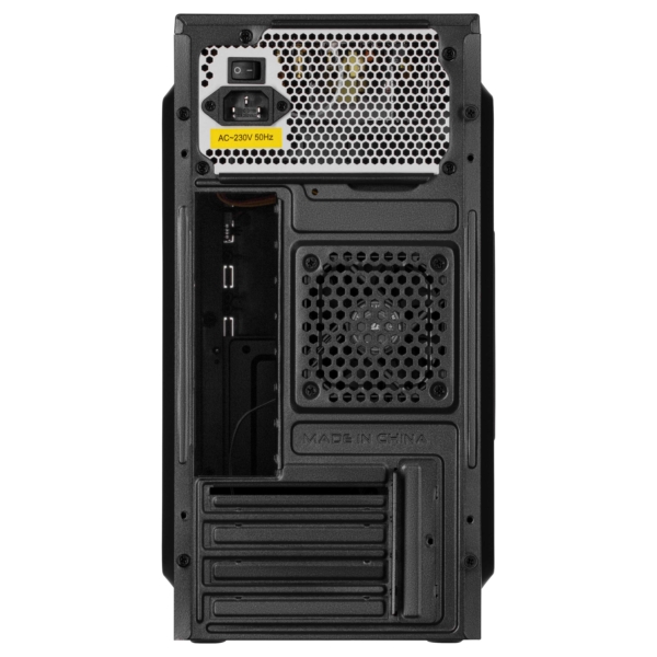 2E PC case TeamX TMX03 with 2E ATX400W, 2xUSB2.0, 1x80mm, VGA 220mm, mATX, black