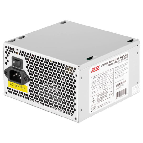 2E Корпус TeamX TMX04 з БЖ 2E ATX400W, 2xUSB2.0, 1×80мм, VGA 220мм, mATX, чорний