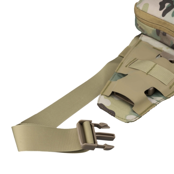 2E Tactical sling-bag, quick opening, 4 compart, Camo