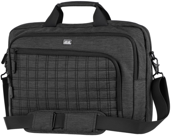 2E Laptop Bag 16″, CrossSquares, Black